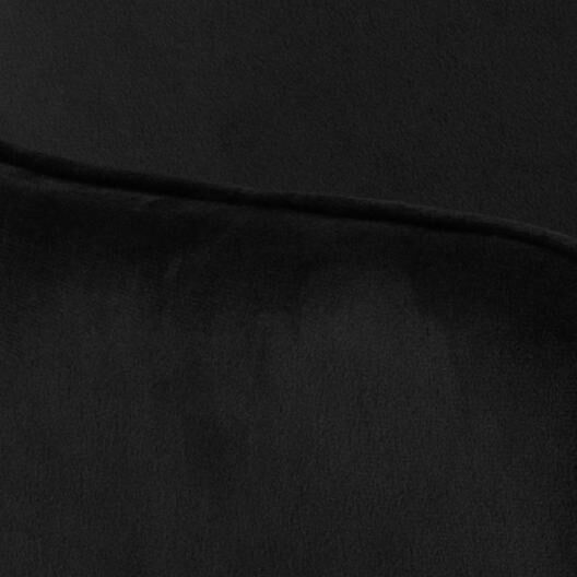 Zwarte Ranja eetkamerstoel met armleuning (set van 2), detailopname van de stof.