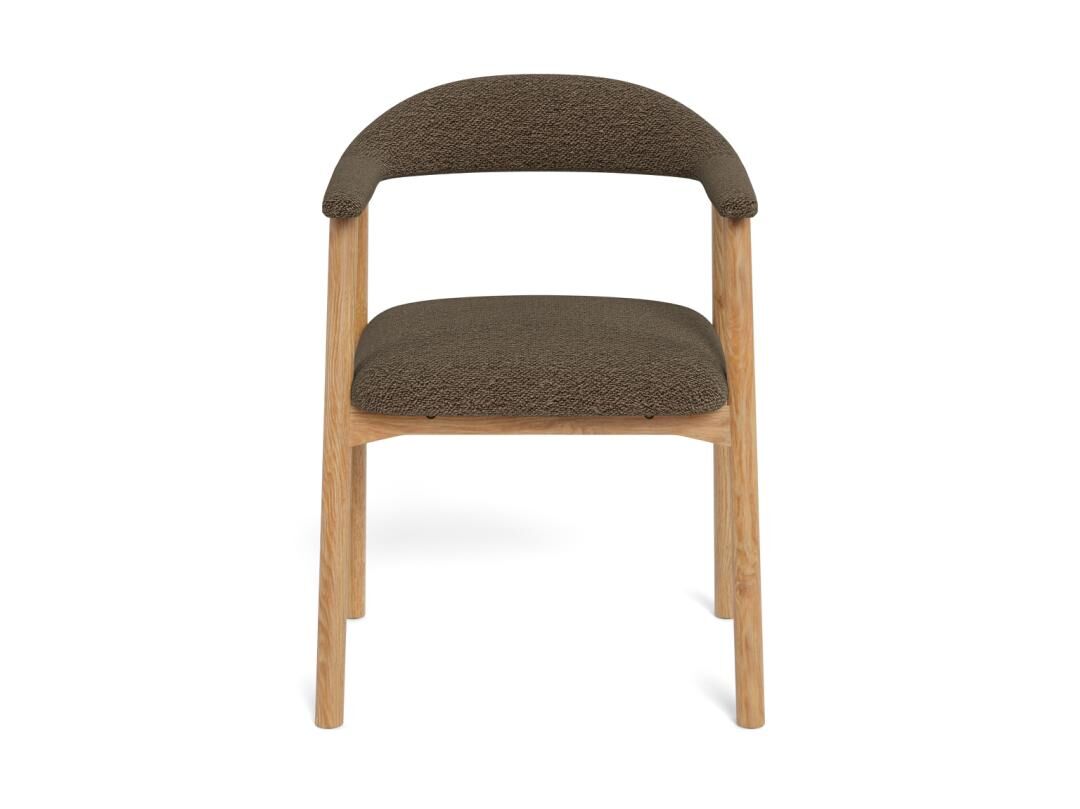 Addi Eetkamerstoel Met Armleuning – Beige Apia Stof Set 2 - Afbeelding 2