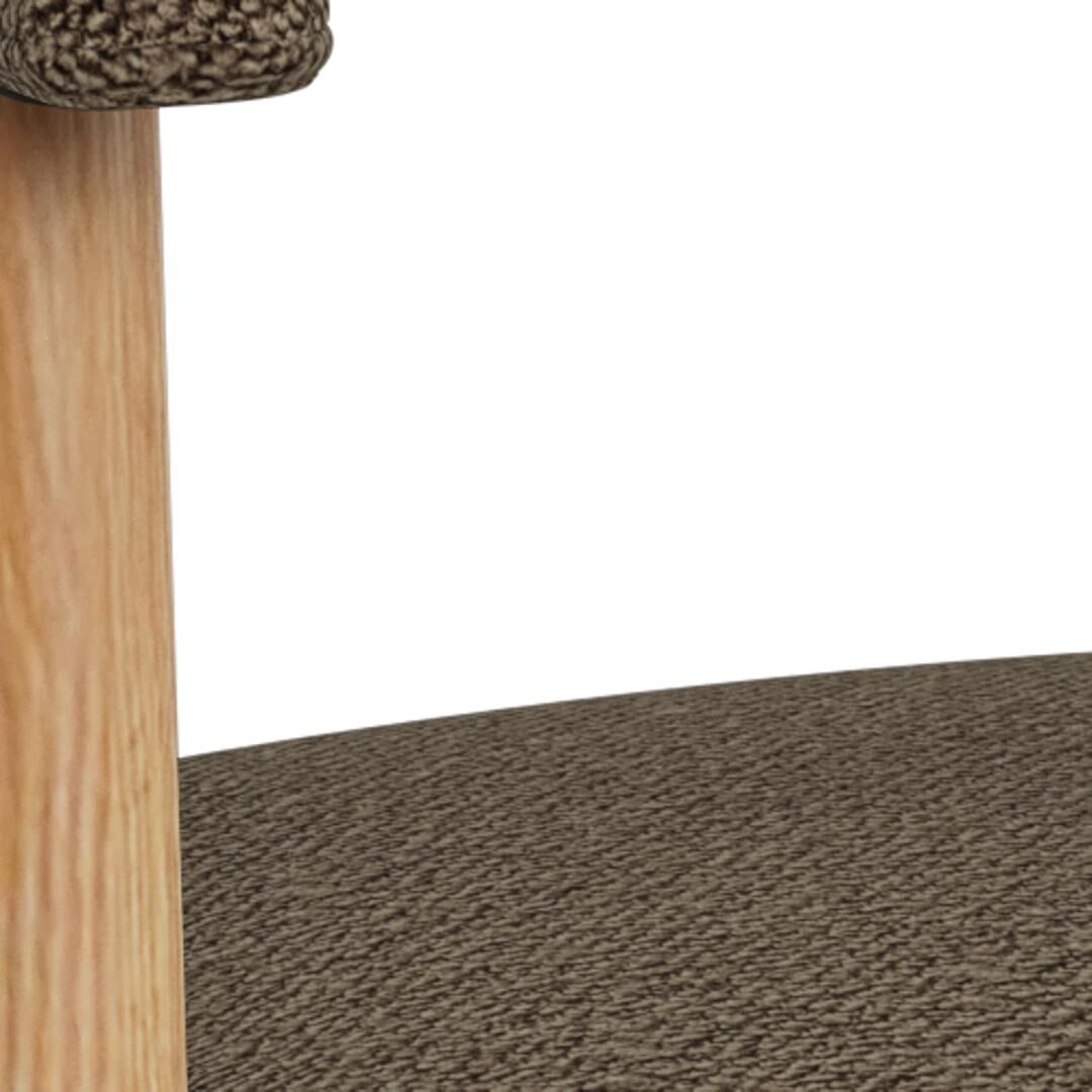 Addi Eetkamerstoel Met Armleuning – Beige Apia Stof Set 2 - Afbeelding 7