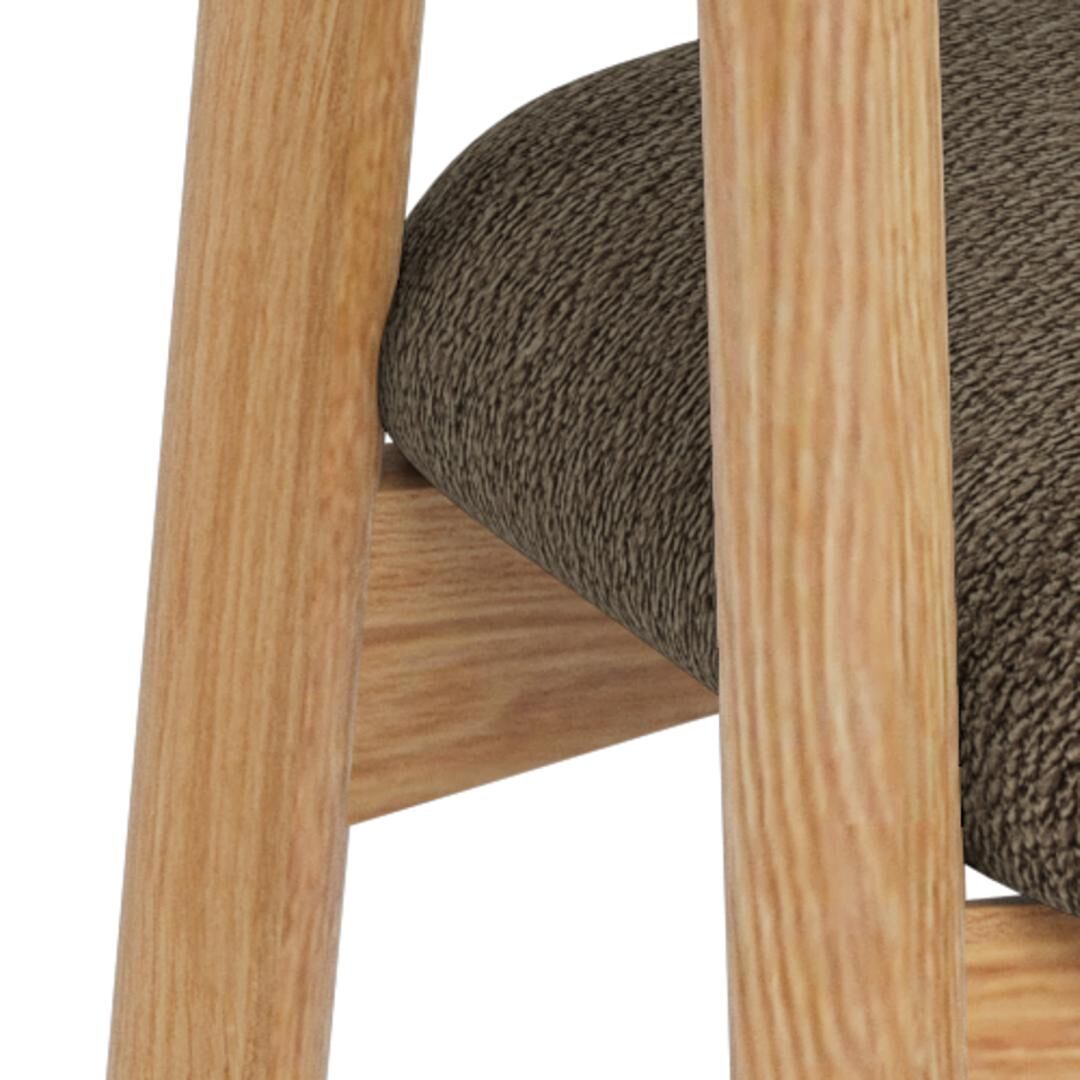 Addi Eetkamerstoel Met Armleuning – Beige Apia Stof Set 2 - Afbeelding 8