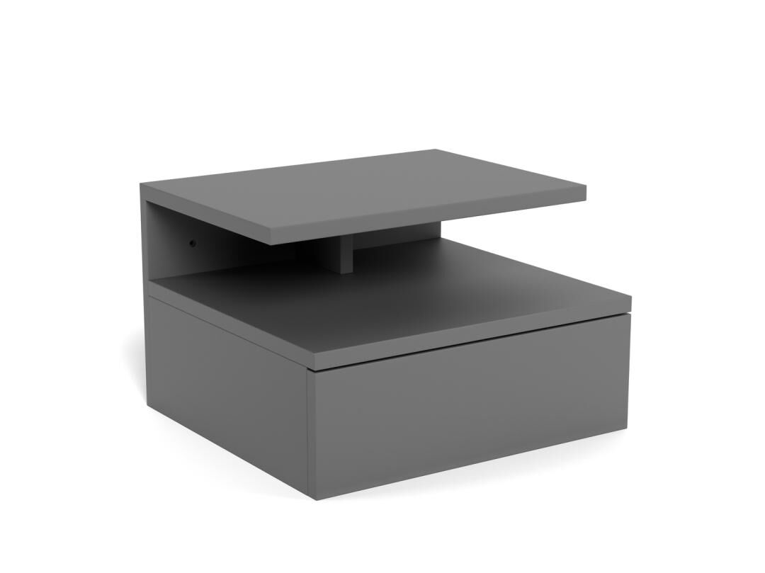 Nachtkastje Grijs MDF Slaapkamer