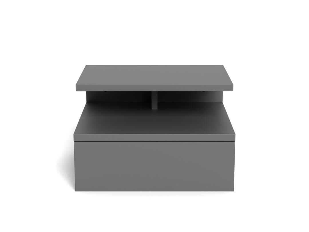 Nachtkastje Grijs MDF Slaapkamer - Afbeelding 2