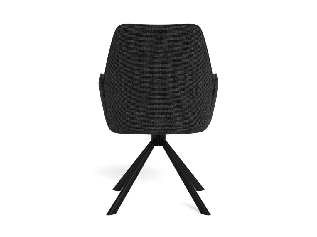 Glenda Eetkamerstoel Met Armleuning – Beige Basel Met Staal Set 2 - Afbeelding 5