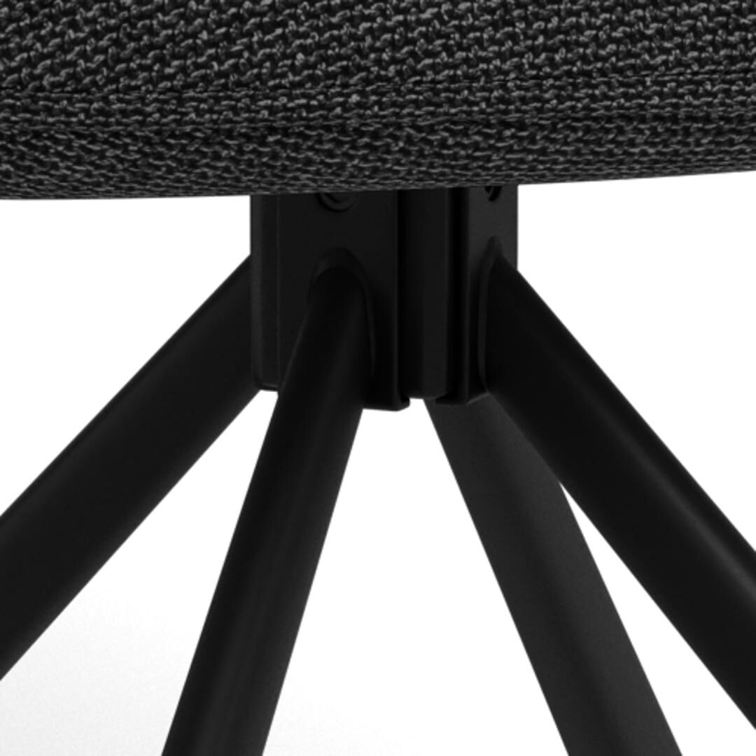 Glenda Eetkamerstoel Met Armleuning – Beige Basel Met Staal Set 2 - Afbeelding 8