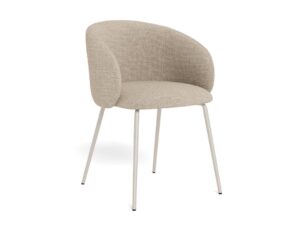 Eleanor Eetkamerstoel Met Armleuning –  Wit Eiken Papercord Set 2