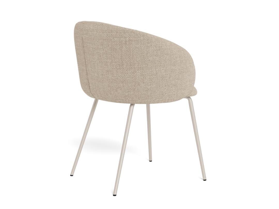 Eleanor Eetkamerstoel Met Armleuning – Wit Eiken Papercord Set 2 - Afbeelding 4