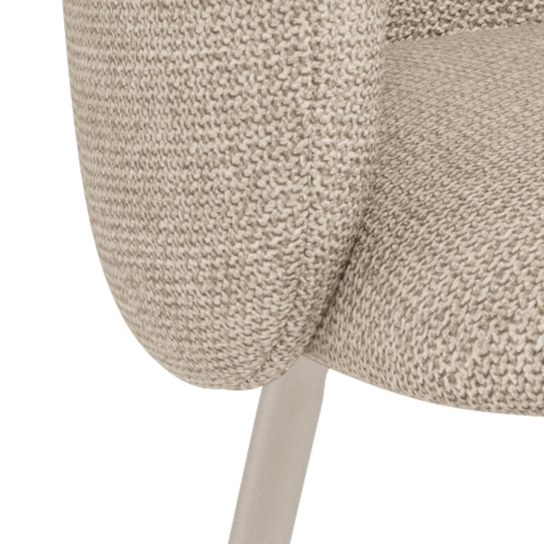 Eleanor Eetkamerstoel Met Armleuning – Wit Eiken Papercord Set 2 - Afbeelding 7