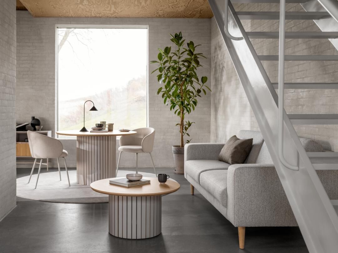 Eleanor Eetkamerstoel Met Armleuning – Wit Eiken Papercord Set 2 - Afbeelding 9