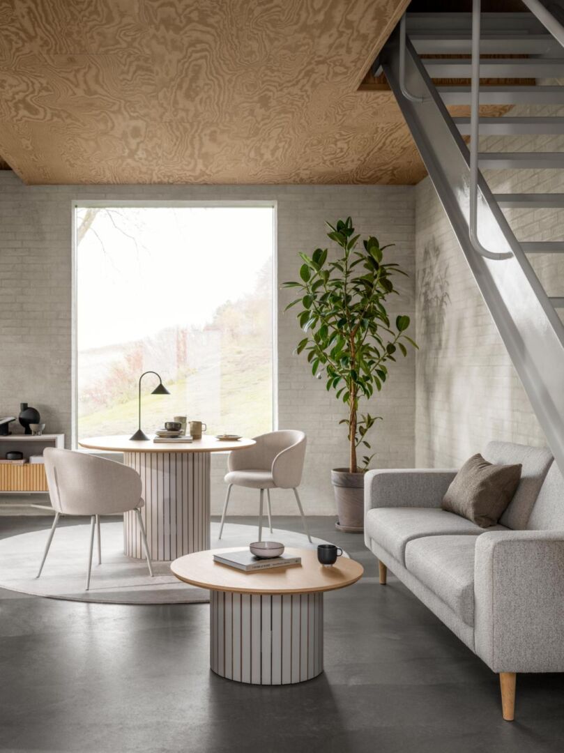 Eleanor Eetkamerstoel Met Armleuning – Wit Eiken Papercord Set 2 - Afbeelding 10