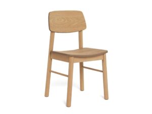 Barlow Eetkamerstoel – Mat Eiken Hout Set  2