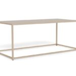 Salontafel Grijs 50 x 40 CM rechthoek van kunststof met strak frame.