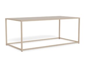 Salontafel Grijs 50 x 40 CM rechthoek van kunststof met strak frame.