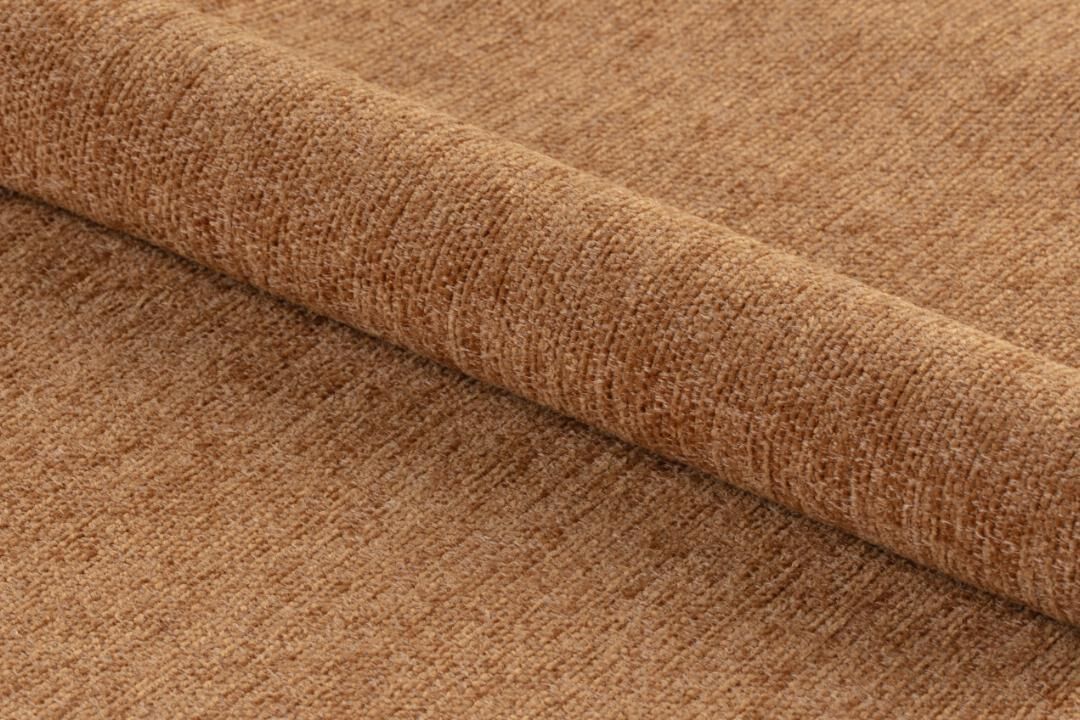 Beige stof voor Esra eetkamerstoel (set van 2), close-up van de textuur.