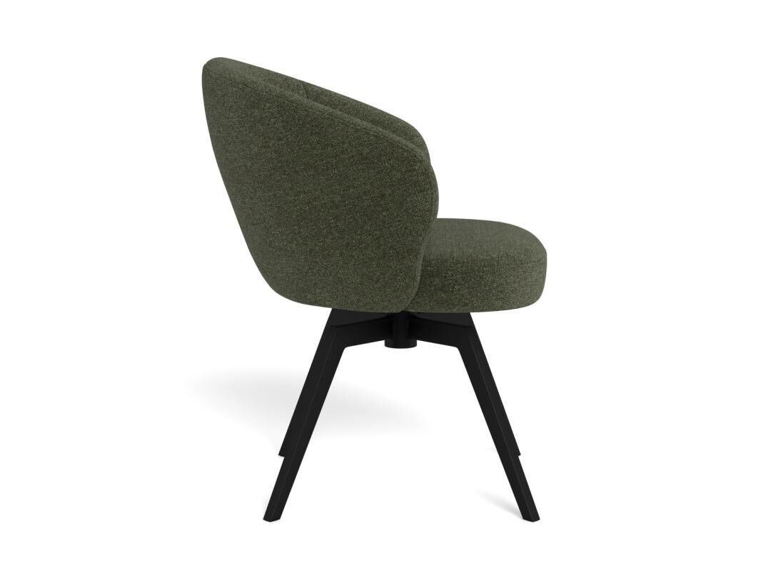 Darlene Eetkamerstoel Met Armleuning – Groen Draaibaar - Afbeelding 3