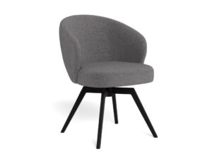 Darlene Eetkamerstoel Met Armleuning –  Grijs Draaibaar