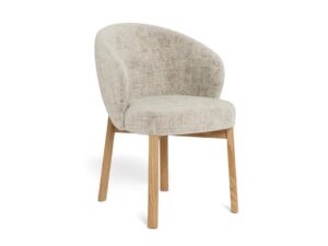 Darlene Eetkamerstoel Met Armleuning –  Beige Stof Set 2