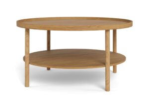 Salontafel Roest 80 CM Rond Eikenfineer