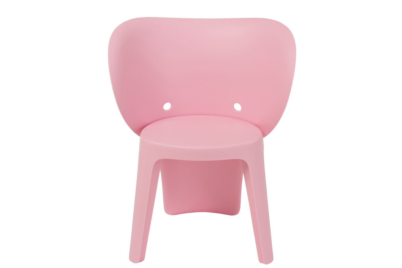 Kinderstoel Olifant Roze Polypropyleen: roze kinderstoel met afgeronde rugleuning en zitting.