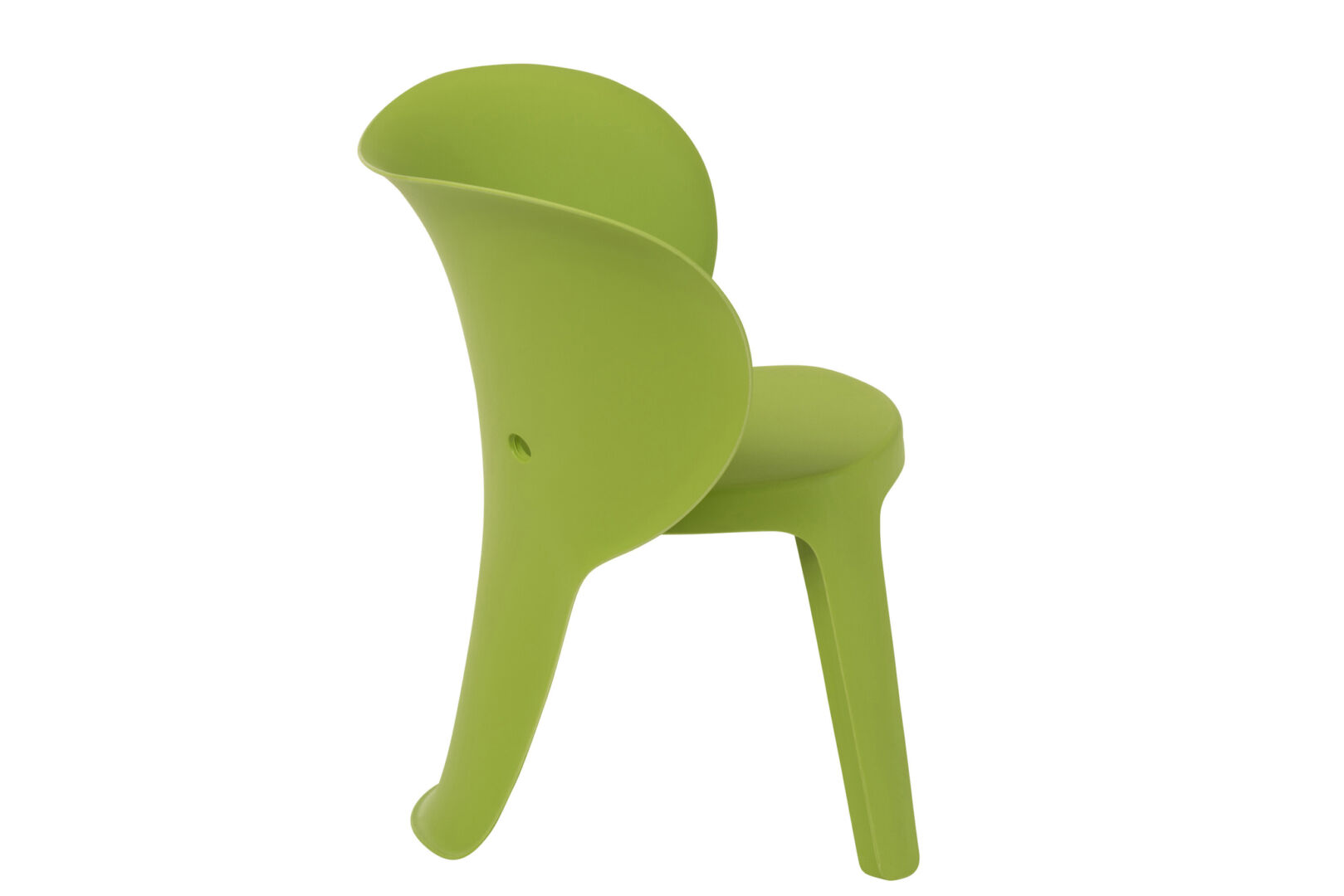 Kinderstoel Olifant Groen Polypropyleen van Nieuwe Sfeer: moderne groene kinderstoel.