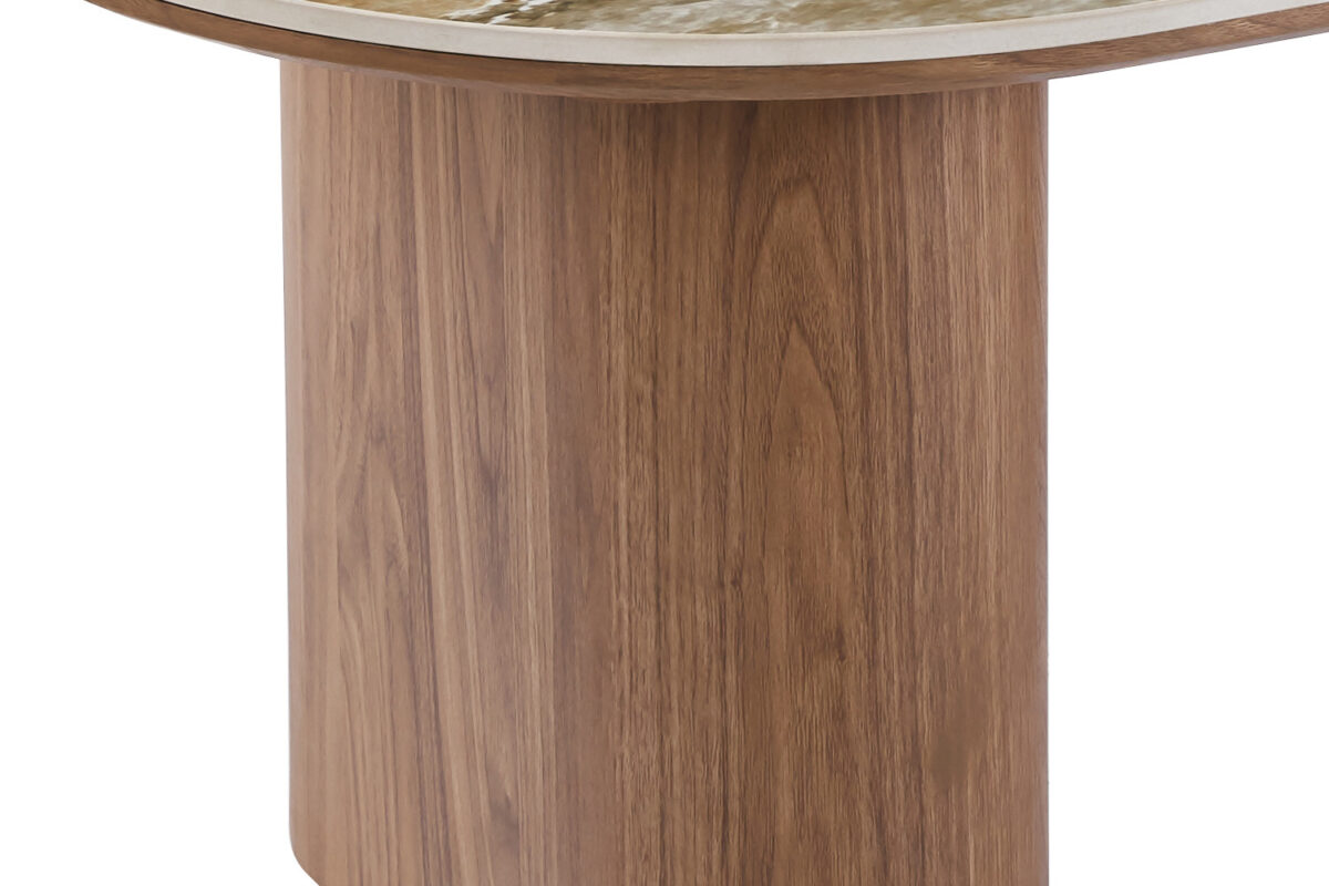 Salontafel Marbella Ovaal 120 cm marmerlook wit Hotel chique – foto 6