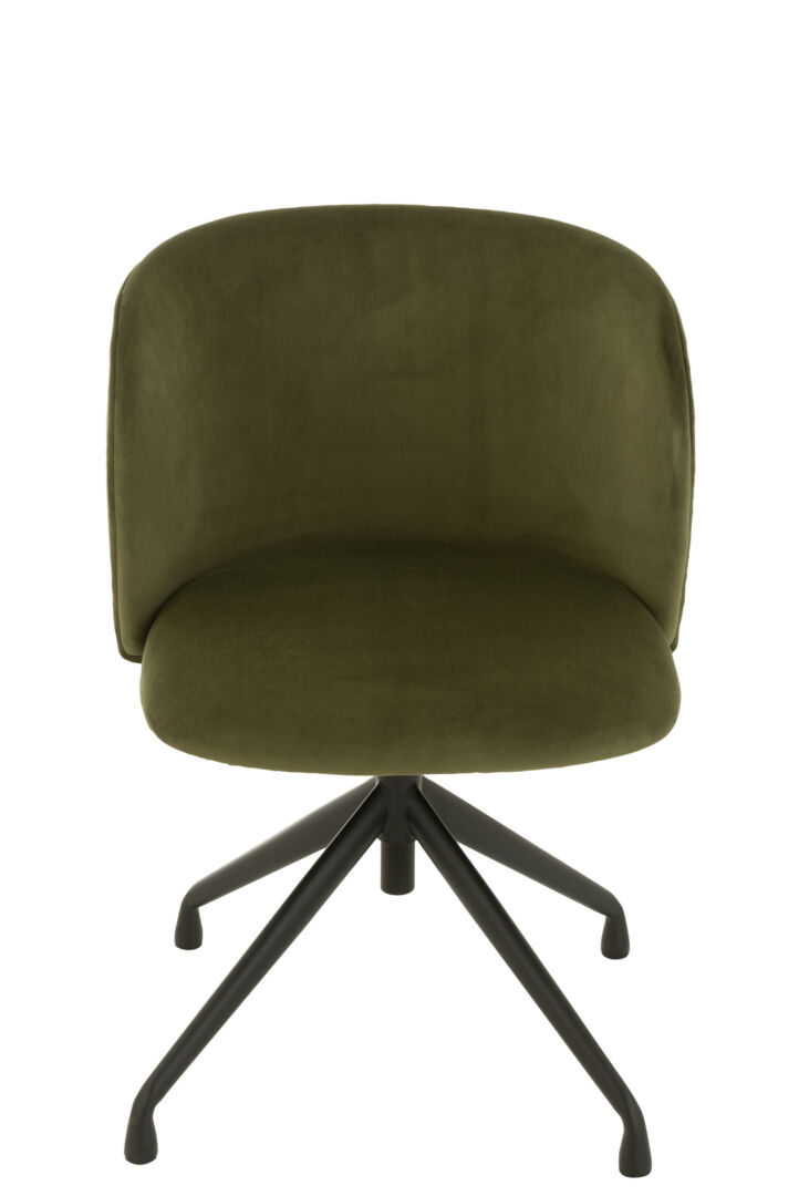 Draaibare Stoel Verstelbaar Fluweel Donkergroen van Nieuwe Sfeer.