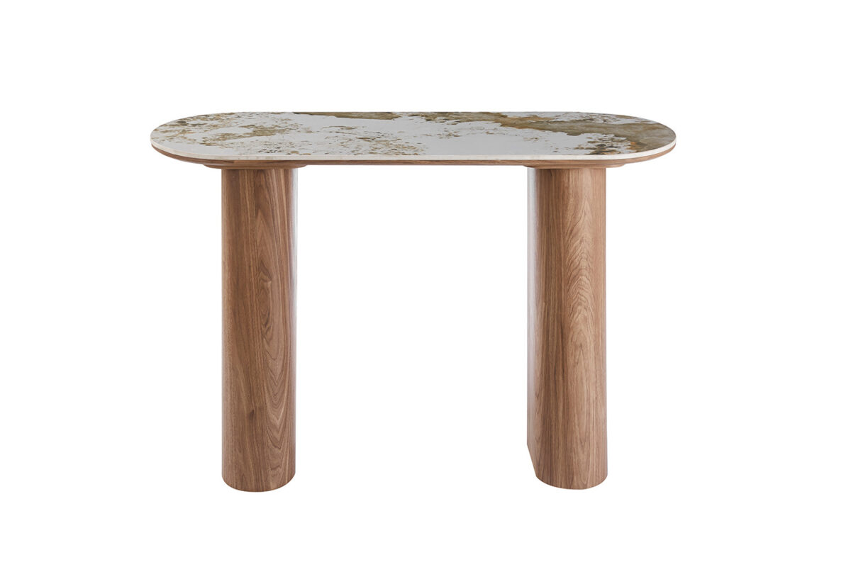 Sidetable Marbella 120 cm marmerlook wit Hotel chique – foto 3
