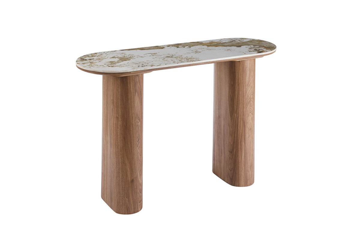Sidetable Marbella 120 cm marmerlook wit Hotel chique – foto 4