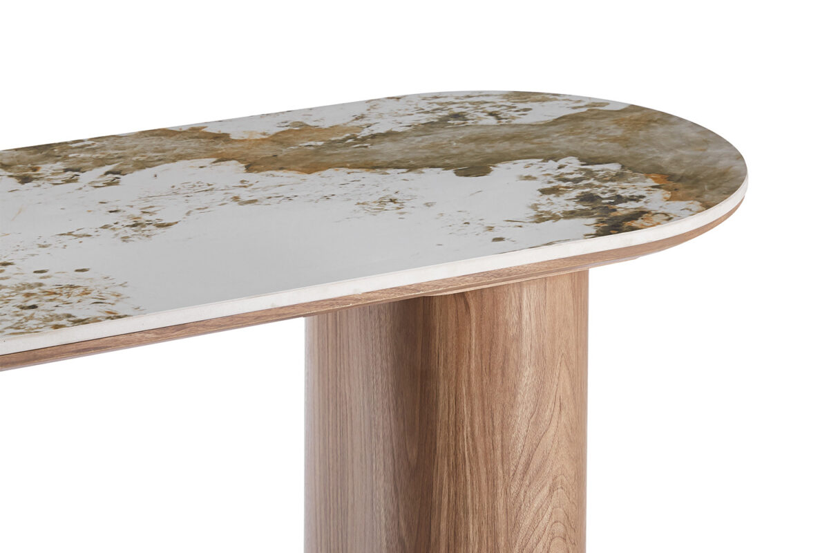 Sidetable Marbella 120 cm marmerlook wit Hotel chique – foto 5