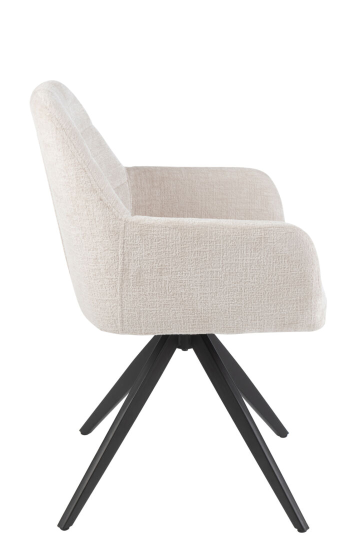 Stoel Louna Metaal Acryl Ivoor | Nieuwe Sfeer - Afbeelding 3