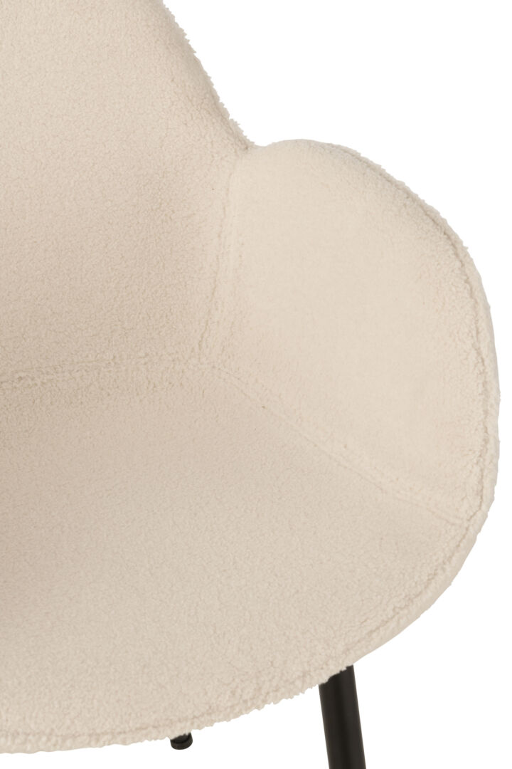 Detailopname Stoel Anise Stof Mintgroen: beige, zachte zitting.