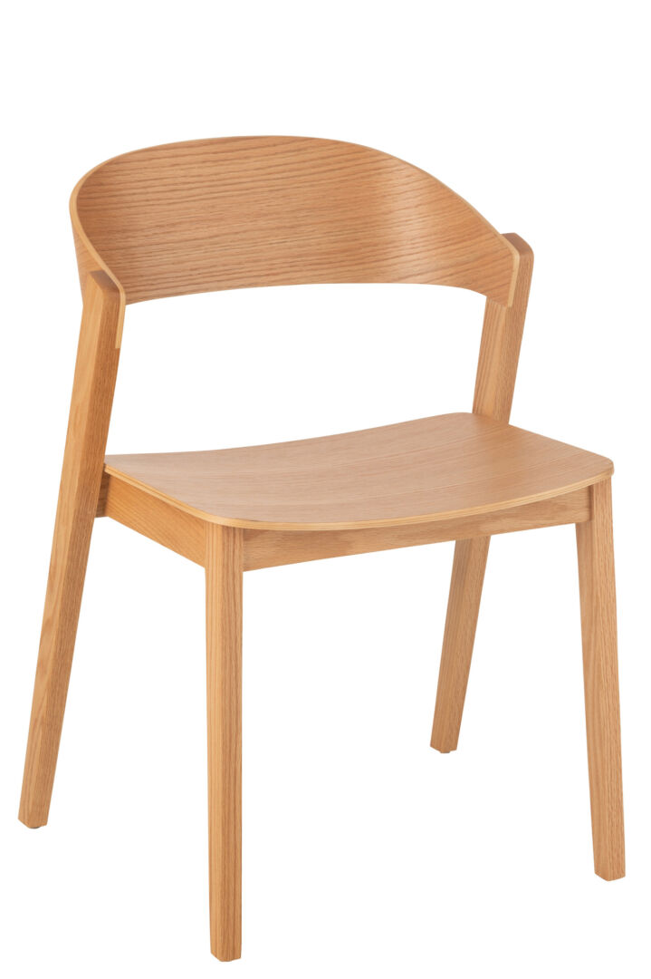 Stoel Laga Eikenhout Metaal Zwart van Nieuwe Sfeer: Eikenhouten stoel met een moderne uitstraling.