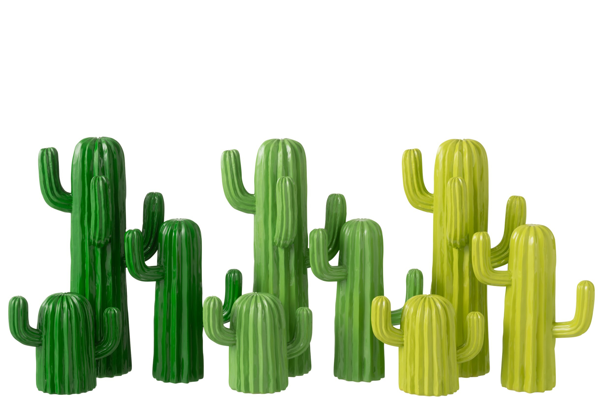 Kunstbloem Kunstbloem Kunstbloem groen polyresin - Afbeelding 2
