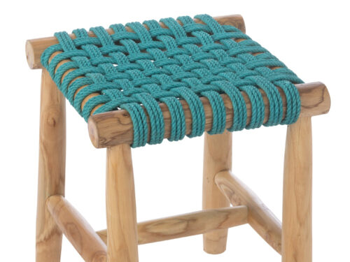 Barkruk Sliensum blauw riet