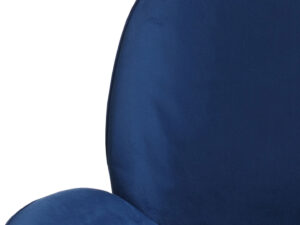 Stoel Charlize Blauw: Detailopname van een blauwe velvet stoel van Nieuwe Sfeer