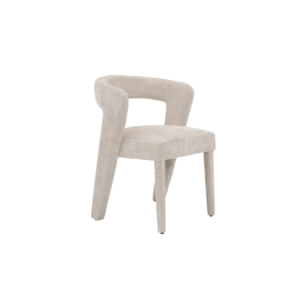 Eetkamerstoel Londen Taupe | Nieuwe Sfeer: Stijlvolle taupe eetkamerstoel met afgeronde armleuningen.