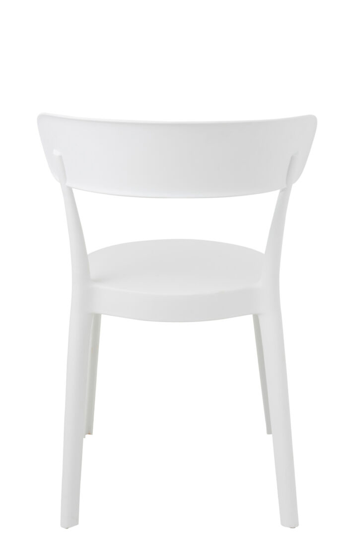 Kurt Eetkamerstoel Polypropyleen Wit: Witte kunststof eetkamerstoel van Nieuwe Sfeer.