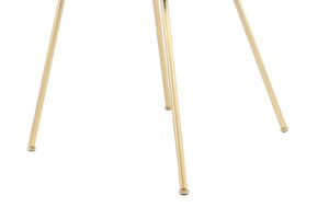 Gouden metalen poten van Stoel Richard 500 Groen Grijs | Nieuwe Sfeer