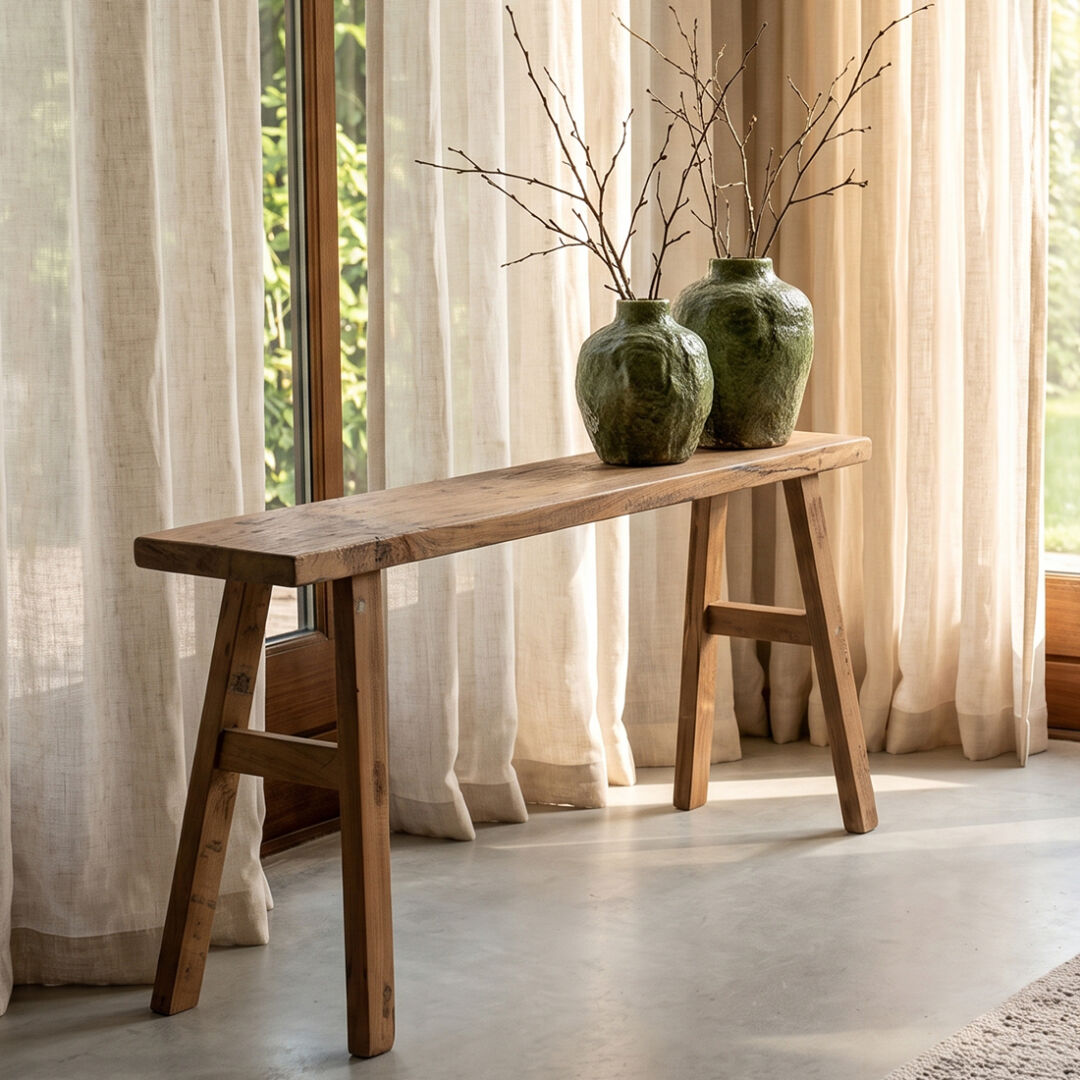 Bankje Foommum Naturel Teakhout – foto 2