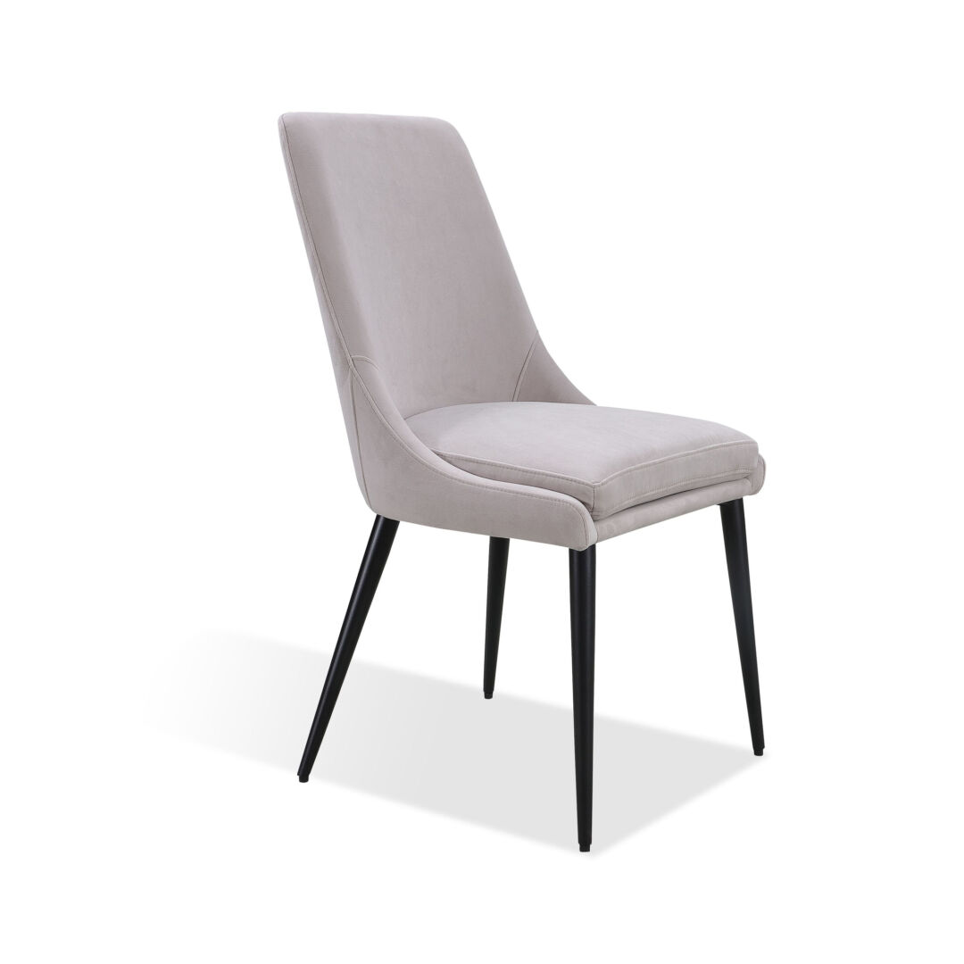 Winston Eetkamerstoel Asgrijs Metaal: stijlvolle, asgrijze eetkamerstoel van Nieuwe Sfeer.