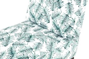 Stoel Indira Bos Groen | Nieuwe Sfeer: Stoel met groen palmbladmotief.