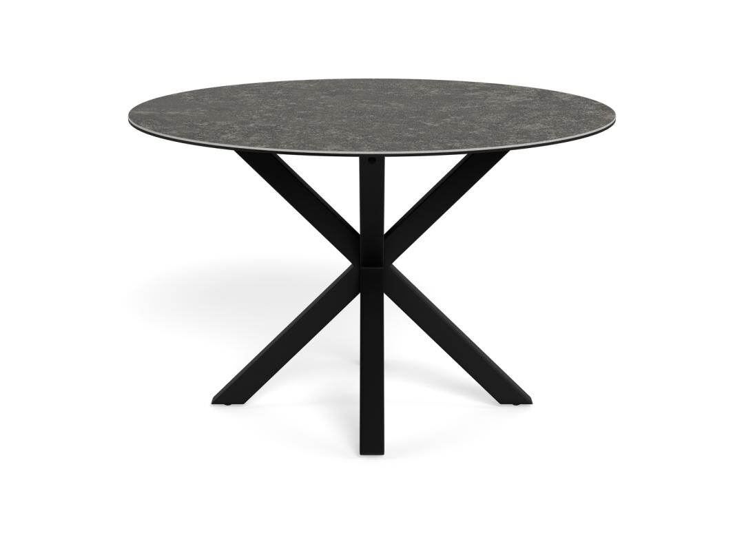 Eettafel Quoravvalo 119 cm rond keramiek staal - Afbeelding 2
