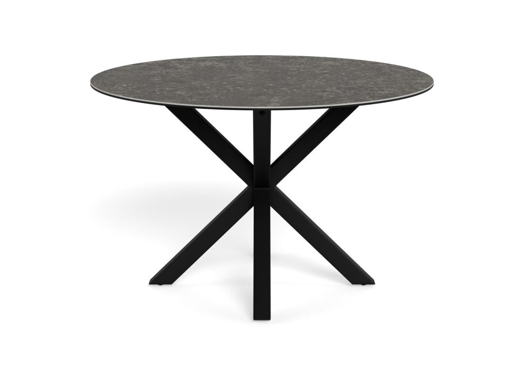 Eettafel Quoravvalo 119 cm rond keramiek staal - Afbeelding 3