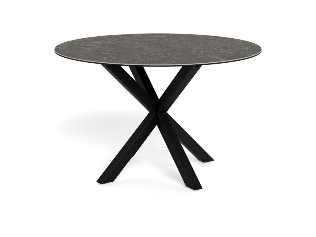Eettafel Quoravvalo 119 cm rond keramiek staal - Afbeelding 4