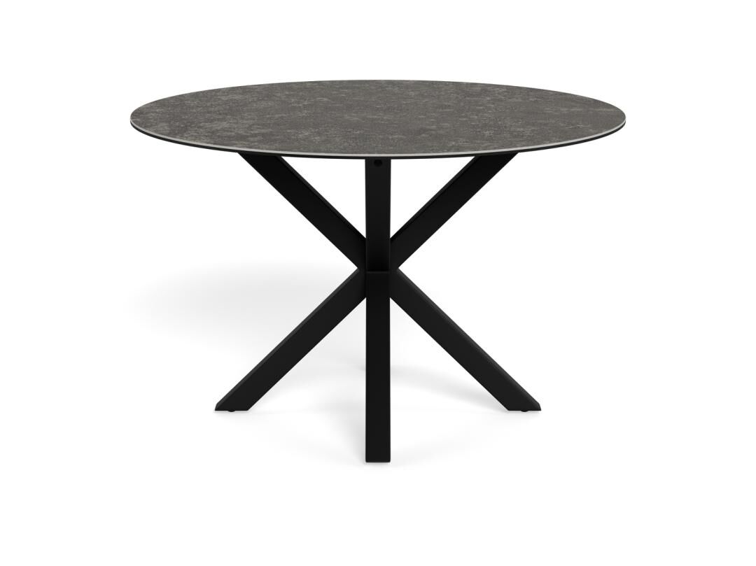 Eettafel Quoravvalo 119 cm rond keramiek staal - Afbeelding 5