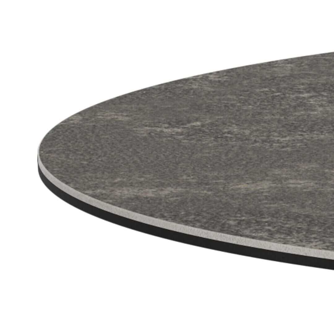 Eettafel Quoravvalo 119 cm rond keramiek staal - Afbeelding 6
