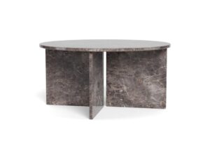 Salontafel Bruin 90 CM Rond Marmer