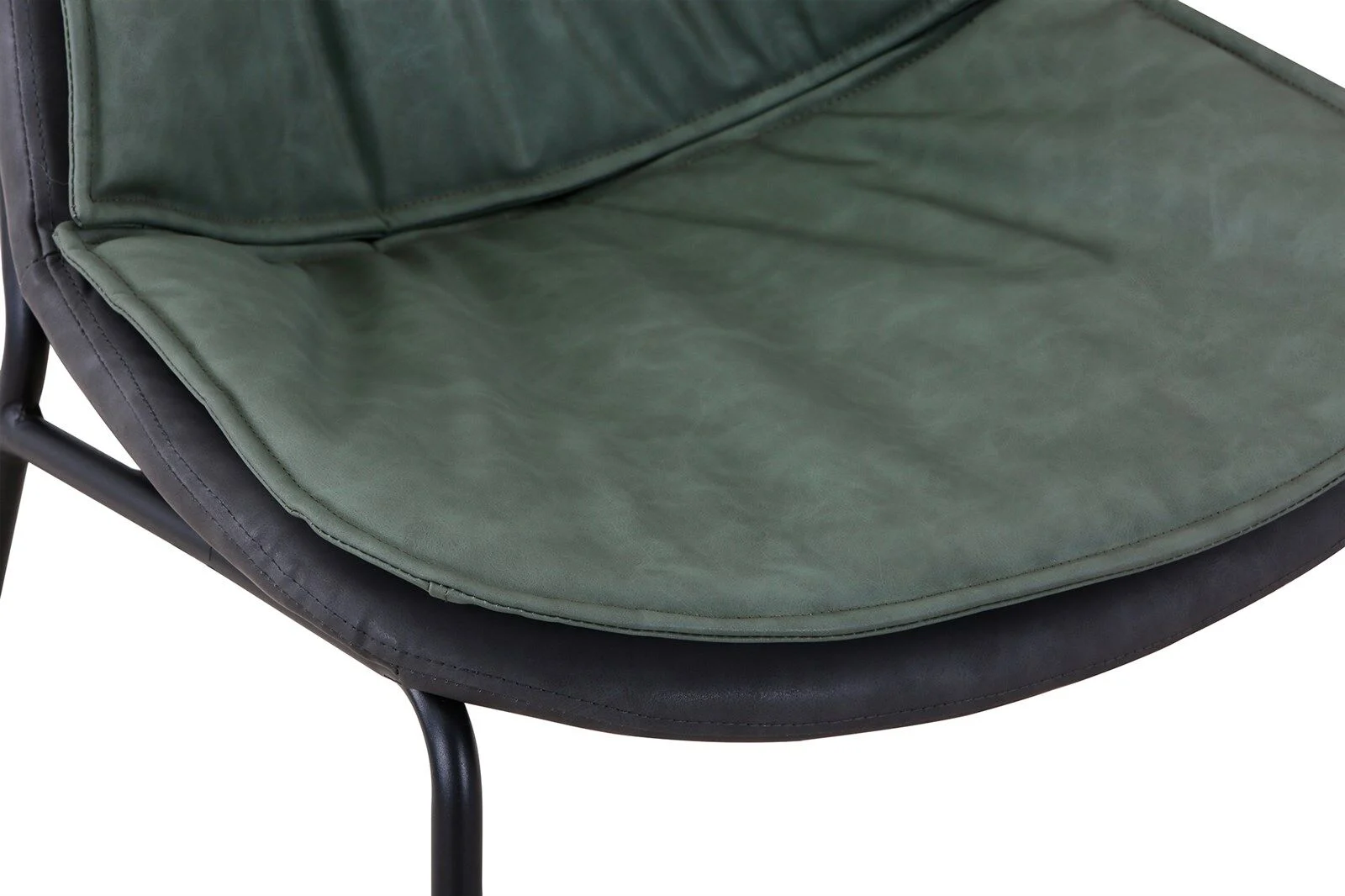Stoel Brady 200 Groen Donkergrijs zitting, detailopname | Nieuwe Sfeer