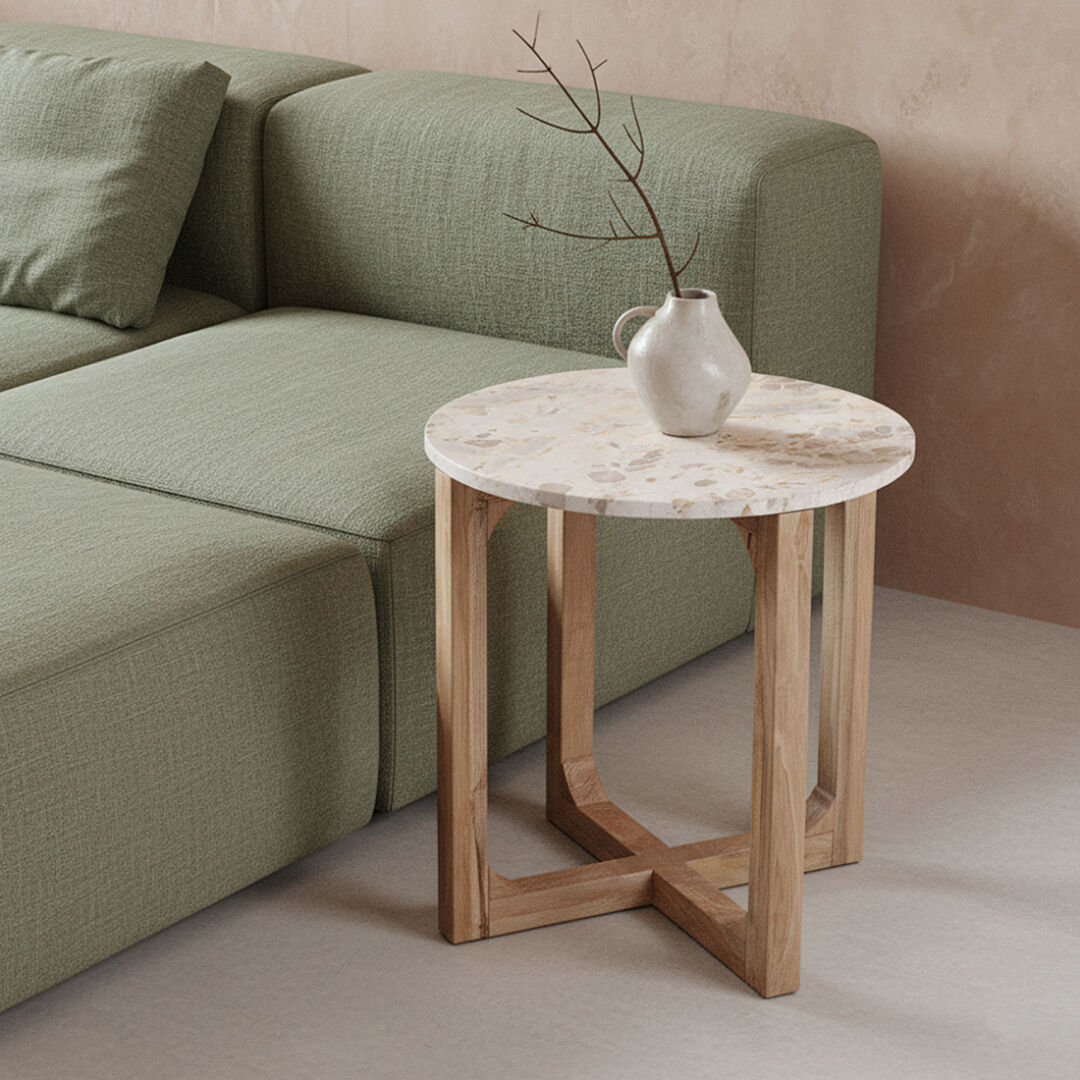 Bijzettafel Taarik 50 cm mangohout - Afbeelding 6