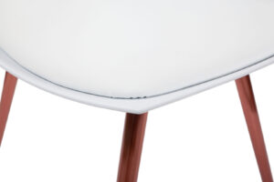 Stoel Dakota Wit Koper: witte stoel met koperen poten, Nieuwe Sfeer