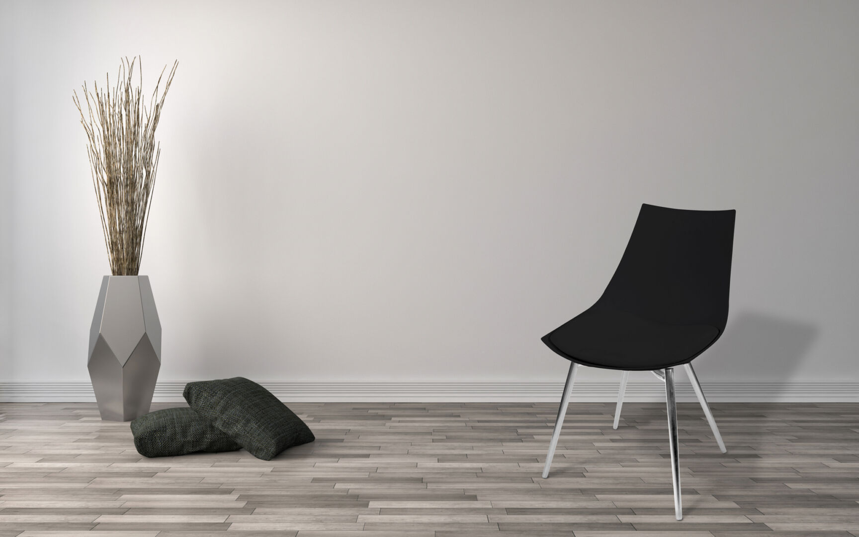 Stoel Dakota Zwart Chroom, een zwarte design stoel van Nieuwe Sfeer.